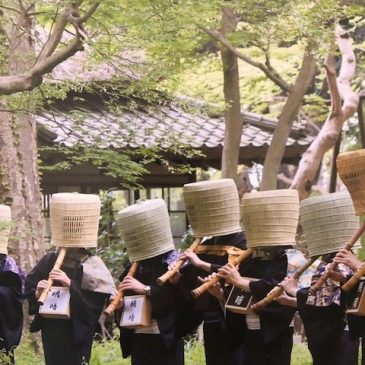虚無僧尺八の門付け　4/13(土)